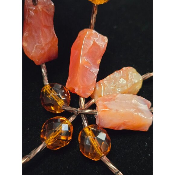 Vintage Carnelian Beaded Necklace . - Picture 5 of 5